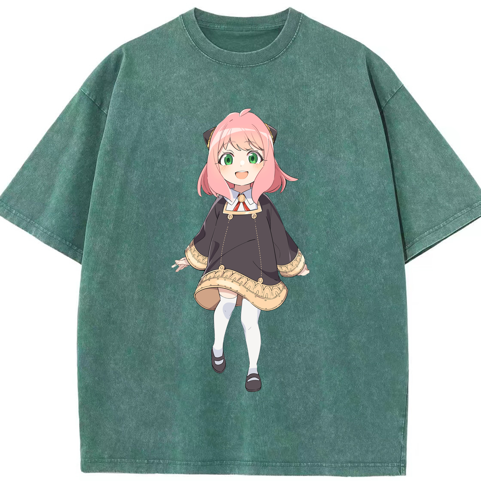 （画像用） SPY×FAMILY间谍家家酒 綿100% ヴィンテージ風 半袖Tシャツ（フロントプリント）